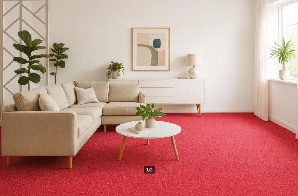Interface tapijttegels nieuw! | Rood | 84 m² | op=op!, 75 m² of meer, Nieuw, Ophalen of Verzenden, Tapijttegels