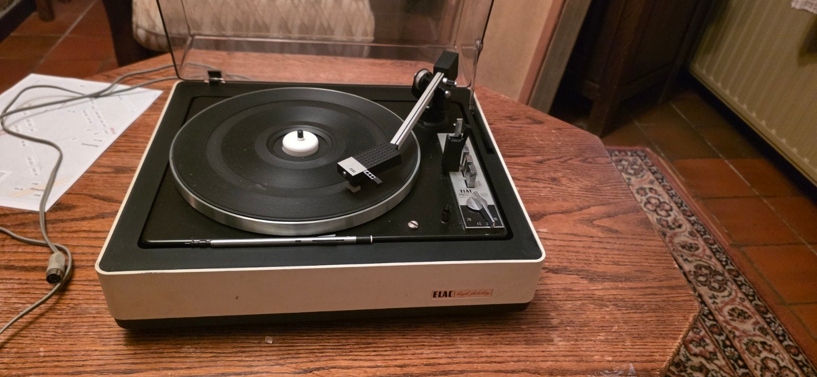 ELAC Miracord 50H Platenspeler - Vintage Hifi, Gebruikt, Automatisch, Platenspeler, Ophalen