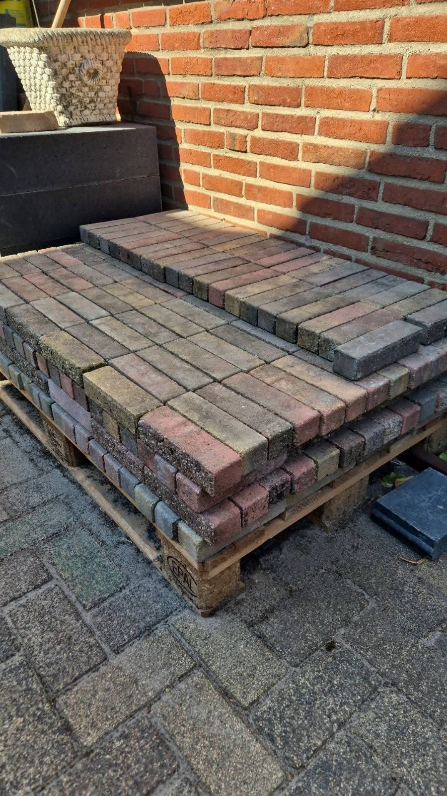 Waaltjes - Ongeveer 3m2, Tuin en Terras, Tegels en Klinkers, Ophalen, Overige materialen, Gebruikt, Klinkers