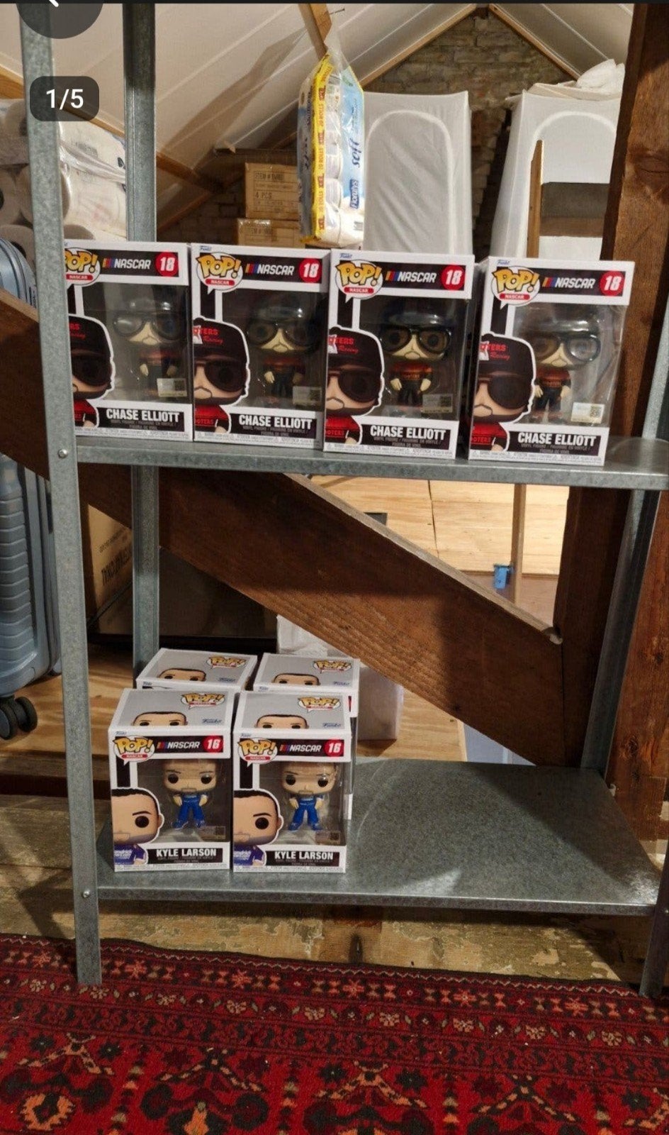 Partij Funko Pop! NASCAR 18 Chase Elliott & Kyle Larson, Ophalen of Verzenden, Nieuw
