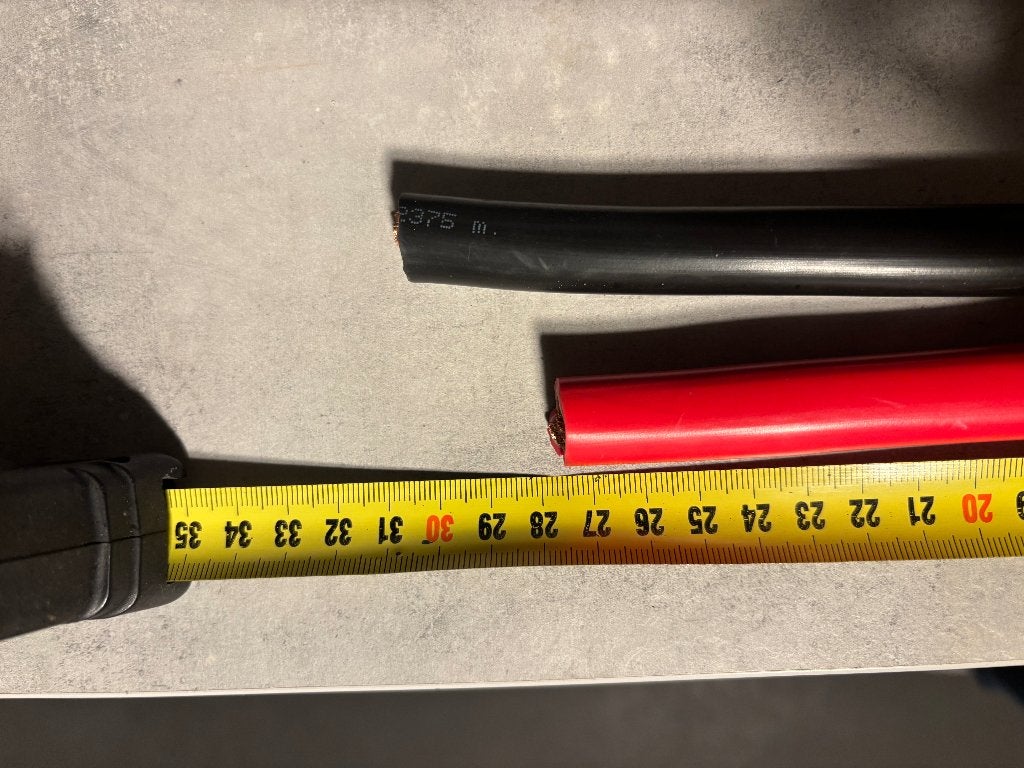 70 mm2 accukabel twee stukken van 30 cm, Ophalen of Verzenden, Nieuw, Overige merken, Kabel of Snoer