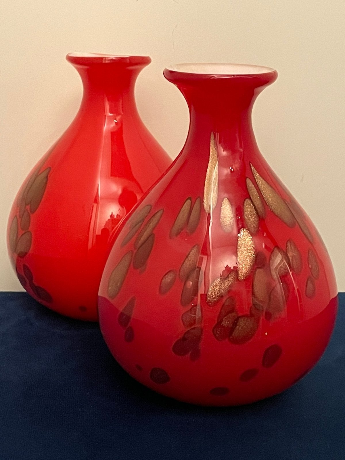 Vintage Murano vazen • Stijl Barovier & Toso • Jaren 70s, Antiek en Kunst, Ophalen of Verzenden