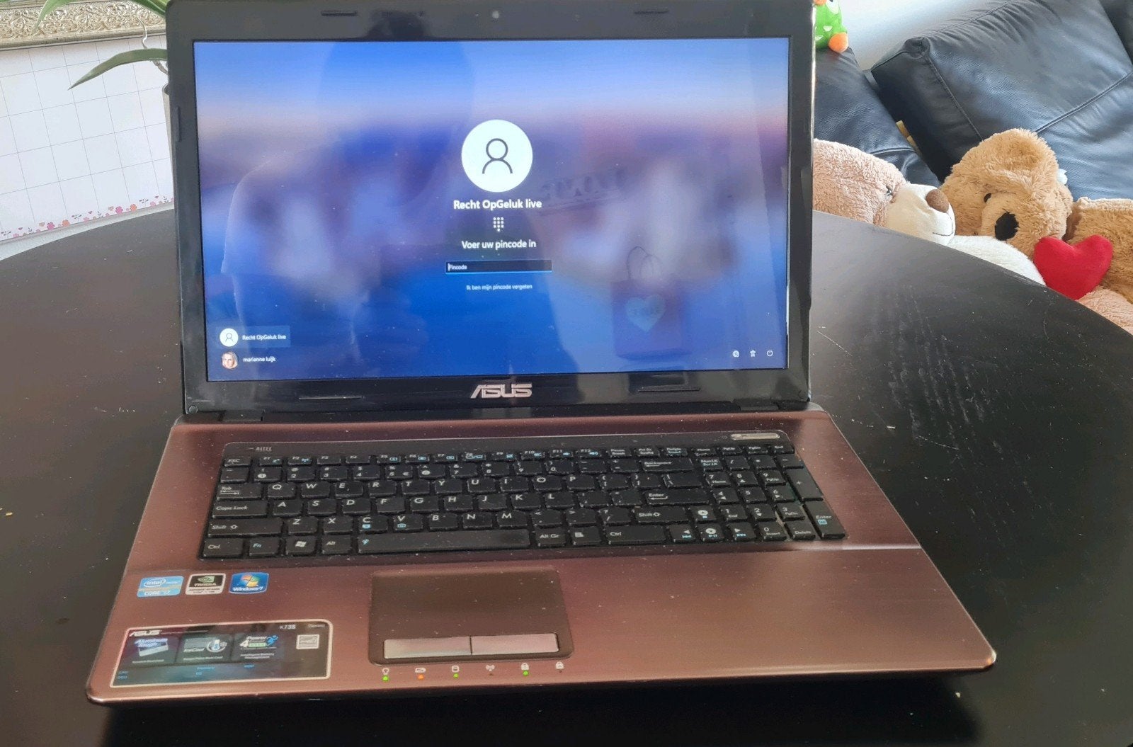 ASUS K73S Laptop - Intel Core i7, NVIDIA GeForce GT 540M, Computers en Software, Met videokaart, 2 tot 3 Ghz, Qwerty, 8 GB