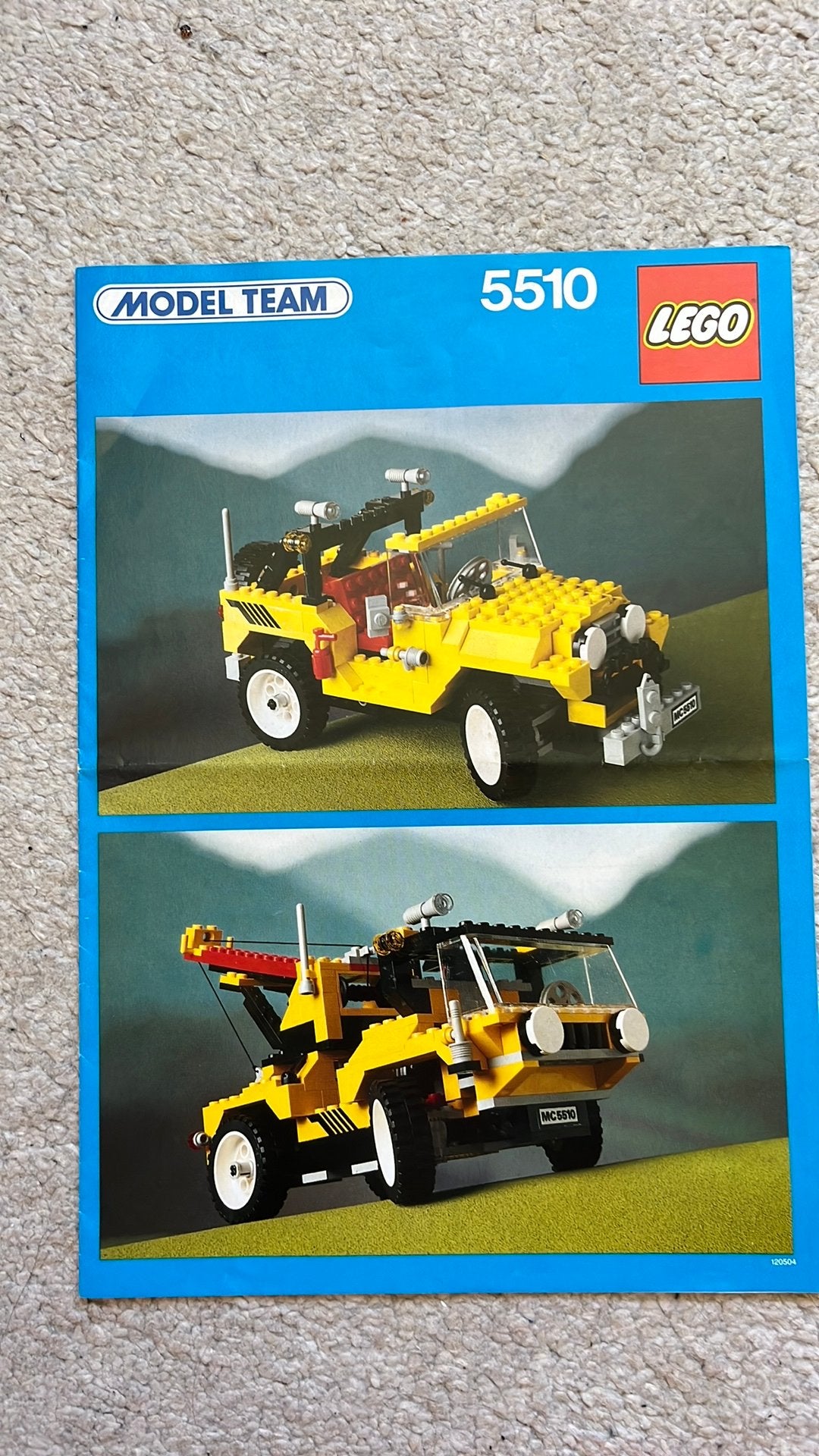 Oude LEGO Model Team Off-Road bouwtekening nr. 5510, Kinderen en Baby's, Speelgoed | Duplo en Lego, Ophalen of Verzenden, Gebruikt