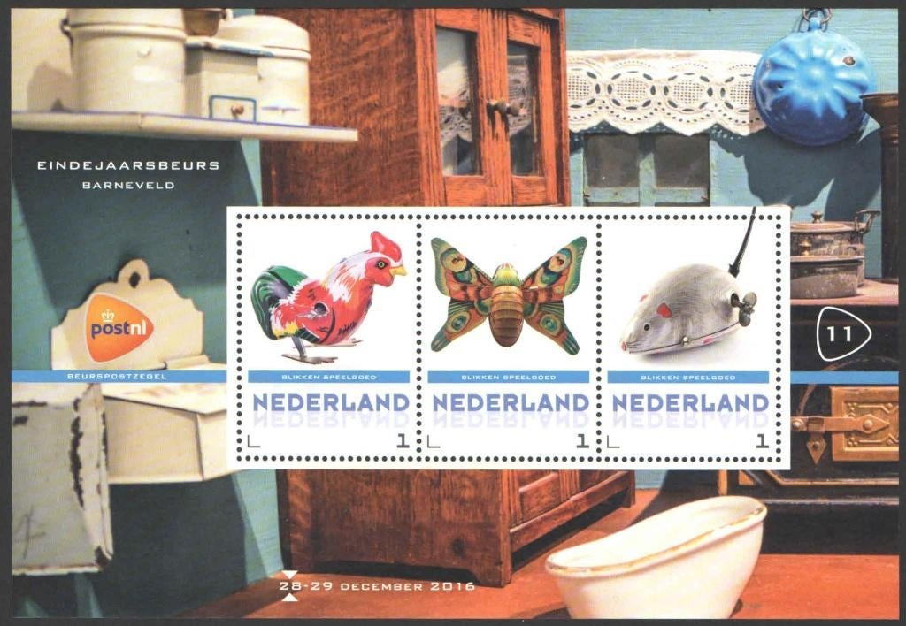 Postzegels Eindejaarbeurs Barneveld 2016 (11), Ophalen of Verzenden, Na 1940, Postfris