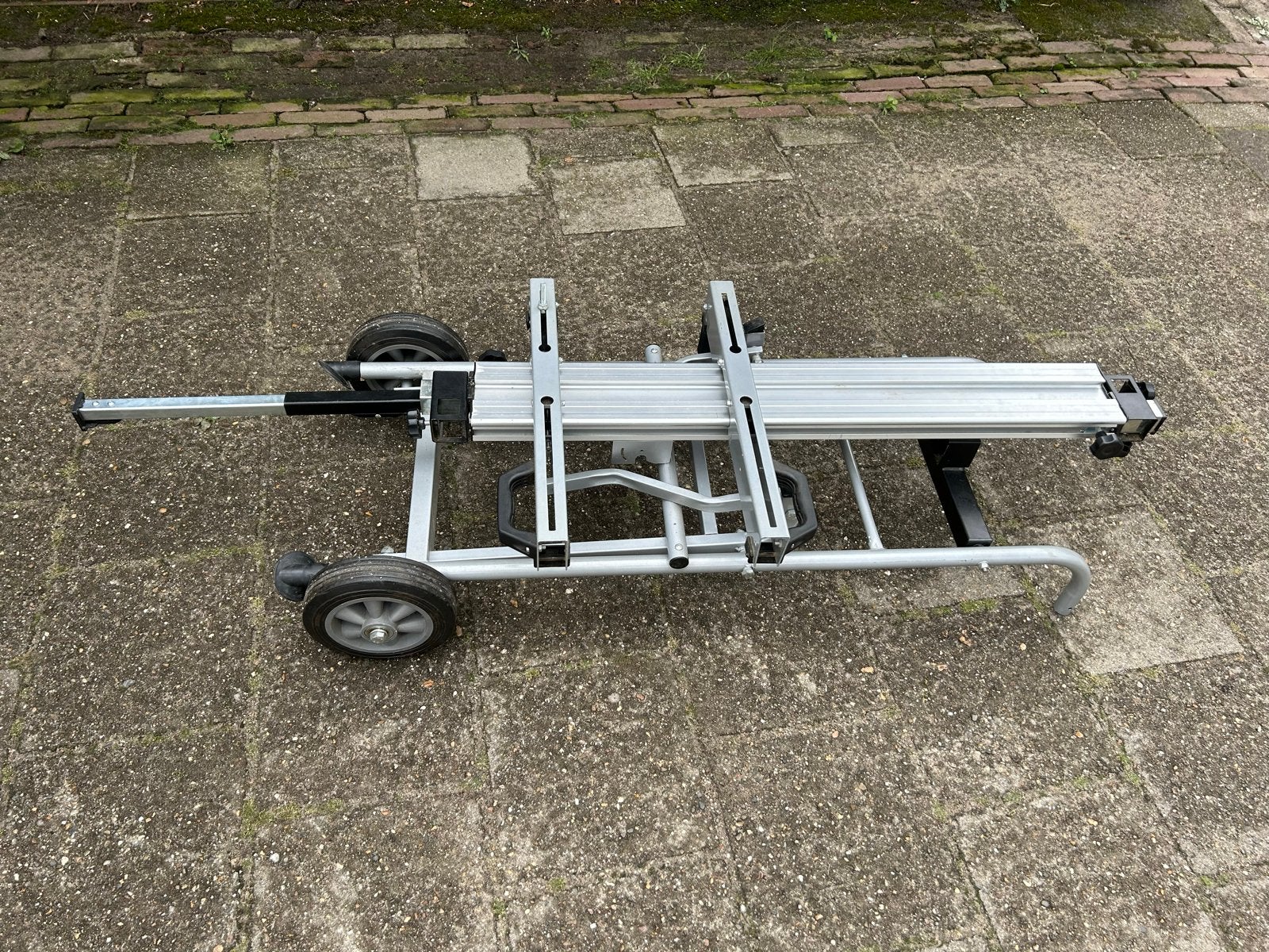 Verrijdbare aluminium werkbank opklapbaar en inschuifbaar, Doe-het-zelf en Verbouw, Werkbanken, Ophalen of Verzenden, Gebruikt