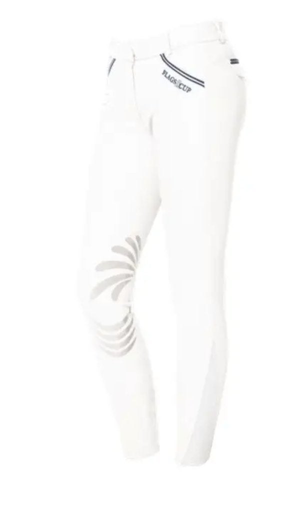 Rijbroek Flags & Cup Cayenne wit 36 & 38, Dieren en Toebehoren, Ophalen of Verzenden, Nieuw, Dressuur, Onderkleding