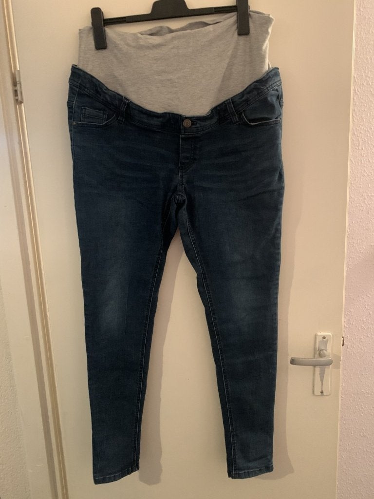 Blauwe zwangerschapsbroek van de Prénatal. Maat W32, Kleding | Dames, Positiekleding, Blauw, Maat 46/48 (XL) of groter, Ophalen of Verzenden