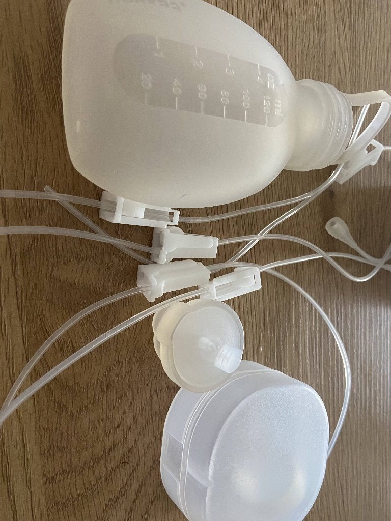 Feeding supplement set, Ophalen of Verzenden, Zo goed als nieuw, Borstkolf