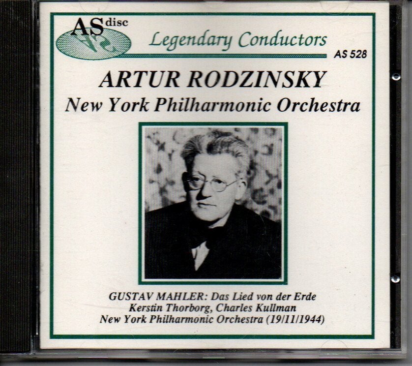 Mahler: Das Lied von der Erde / Artur Rodzinsky, Ophalen of Verzenden, Romantiek, Zo goed als nieuw, Vocaal