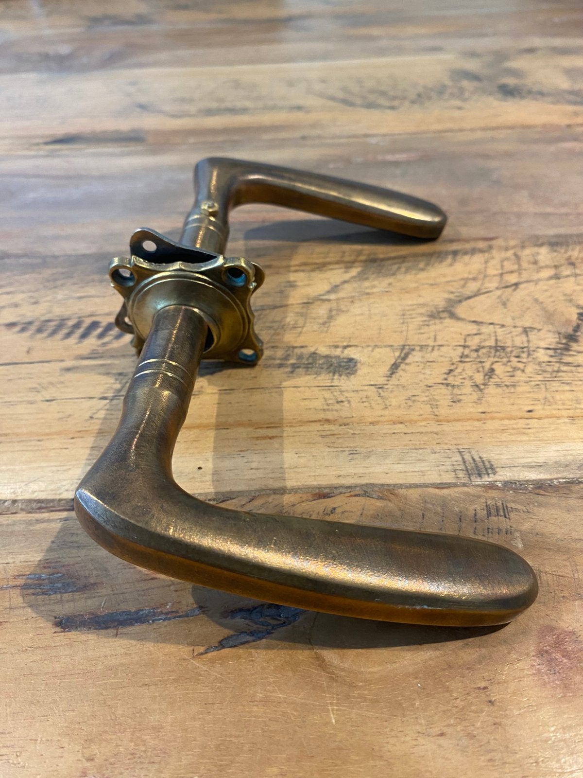 Antieke koperen klink, Antiek en Kunst, Antiek | Koper en Brons, Ophalen of Verzenden, Koper
