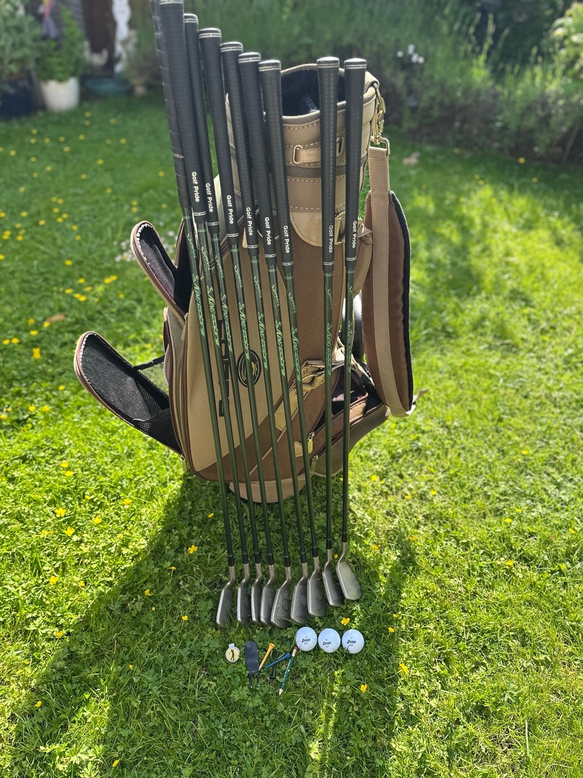King Cobra Oversized Sr. RH Golfset Graphite 3-sw & golftas, Ophalen, Gebruikt, Set, Overige merken