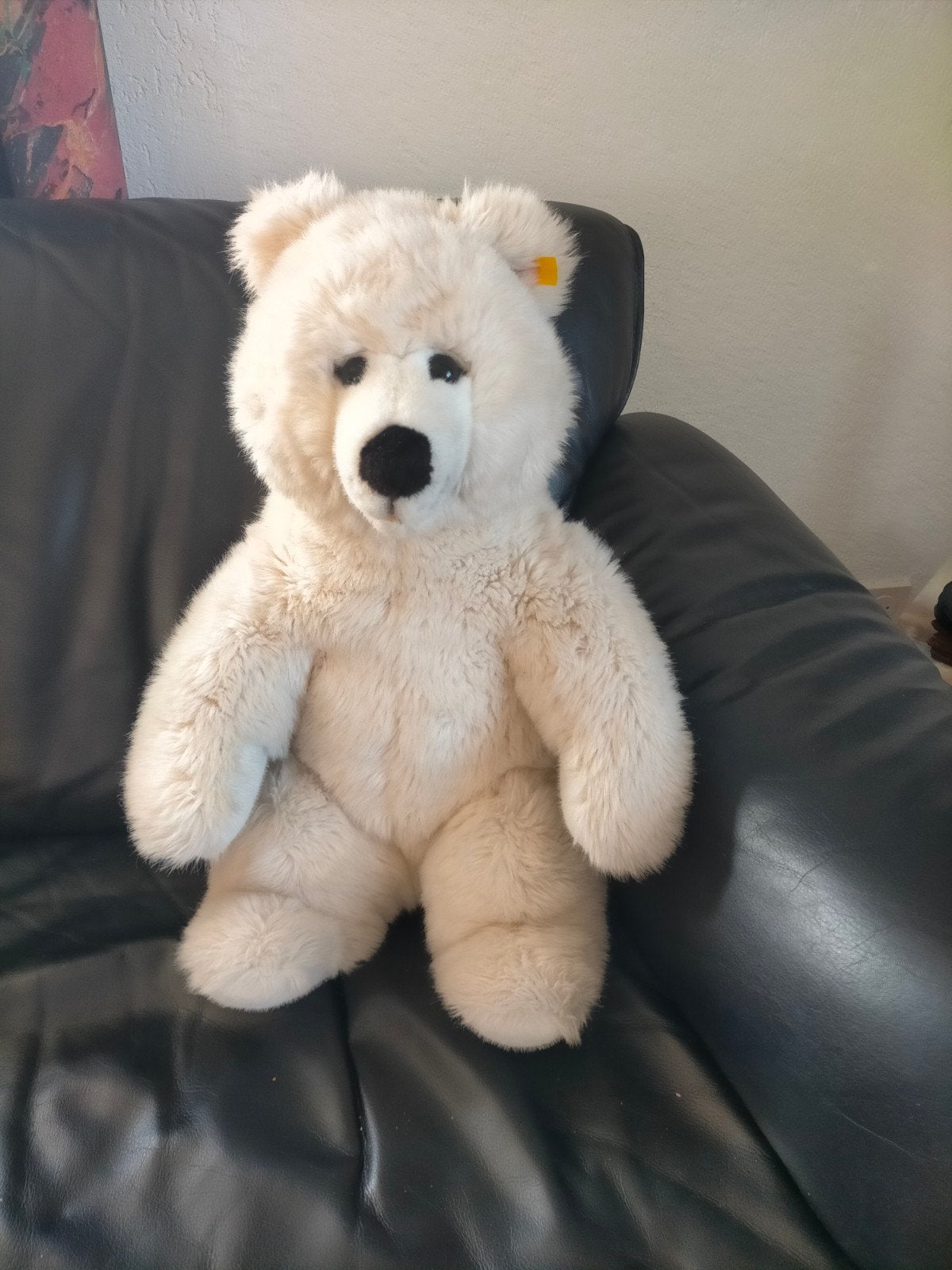 Steiff IJsbeer met Knopf im Ohr - Zo goed als nieuw, Overige merken, Beer, Ophalen of Verzenden, Middelgroot (20 tot 80 cm)