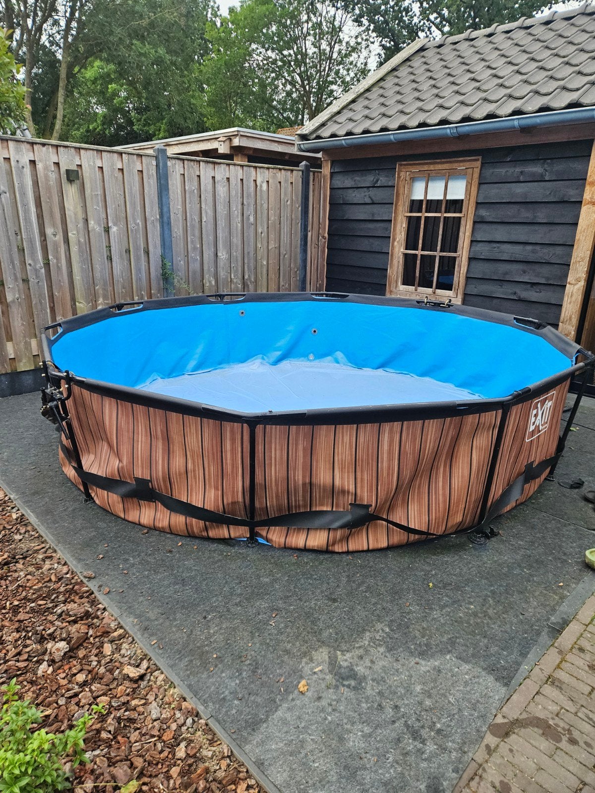 EXIT Toys opzetzwembad, Tuin en Terras, 120 cm of meer, Gebruikt, 200 tot 300 cm, Rond