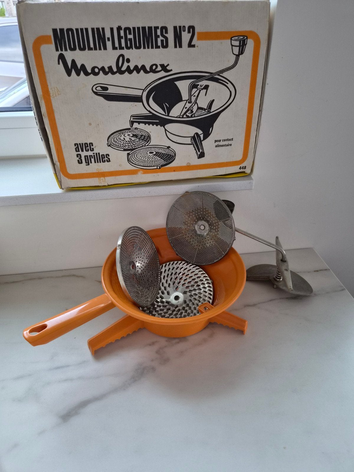 Vintage Moulinex roerzeef / passe-vite – jaren 70, Huis en Inrichting, Ophalen of Verzenden
