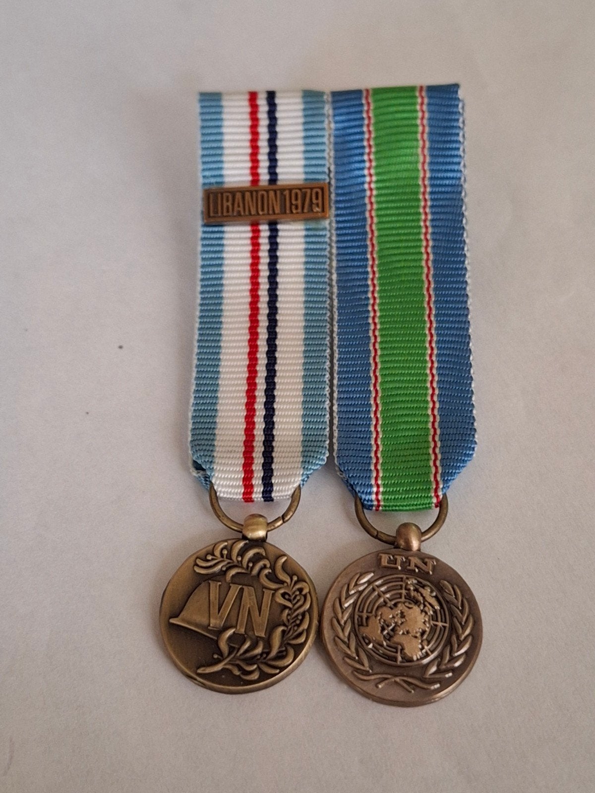Medaille setje UNIFIL Libanon, Ophalen of Verzenden, Landmacht, Nederland, Lintje, Medaille of Wings