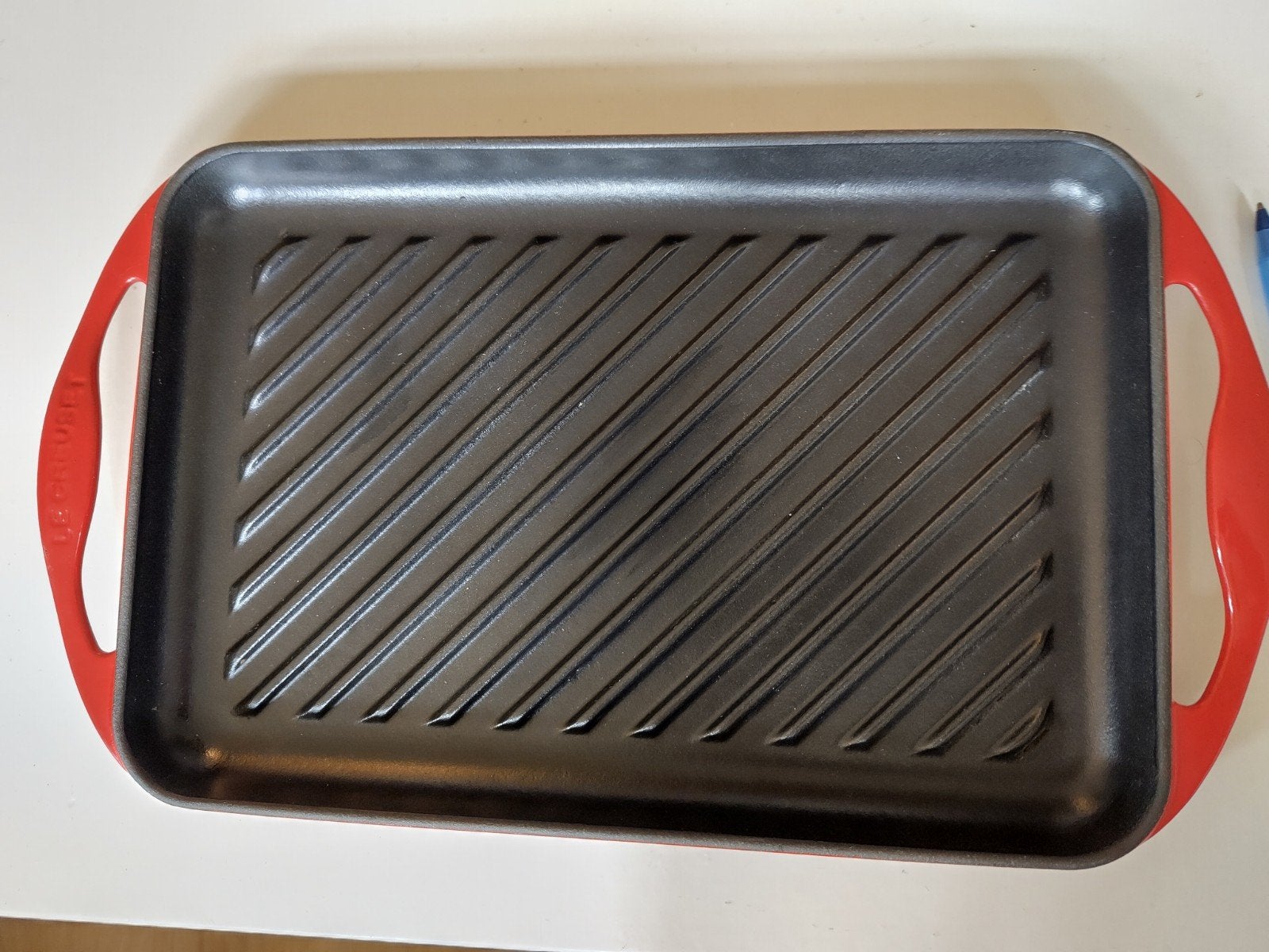 Le Creuset Grillplaat Rood - Gietijzeren Grillpan, Ophalen, Gebruikt, Gietijzer, Overige typen