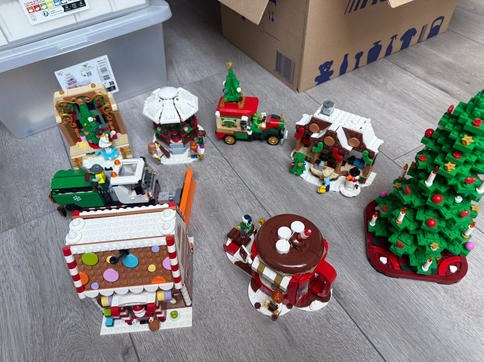 Lego kerst gebouwd met doos!!, Ophalen, Zo goed als nieuw