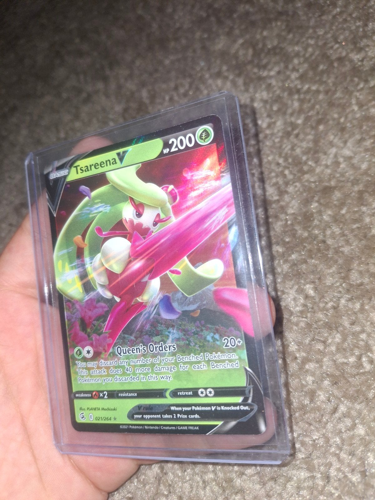 Tsareena V Pokémon Kaart - Zo goed als nieuw, Ophalen of Verzenden, Zo goed als nieuw, Losse kaart