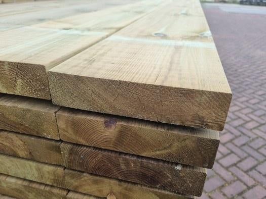 Balkhout geïmpregneerd 5.0x20.0 cm, Ophalen, Nieuw, 250 cm of meer, Balken