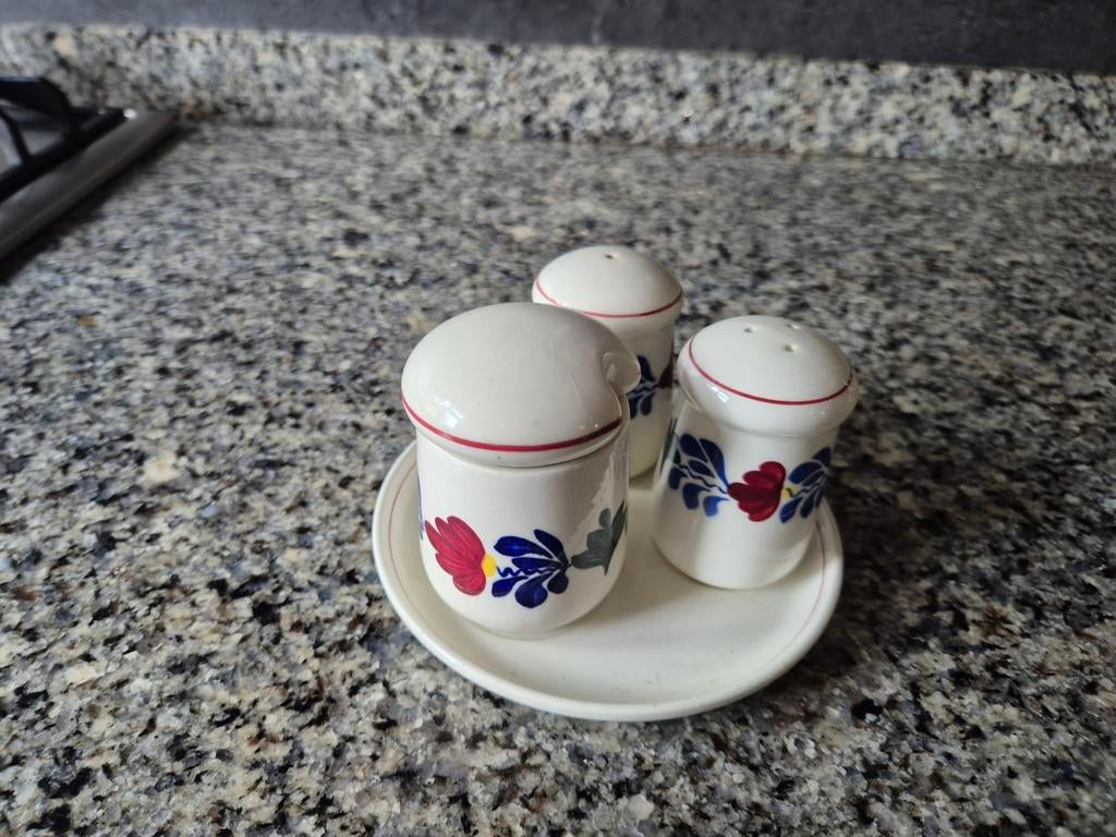 Peper en zout setje, Antiek en Kunst, Antiek | Servies compleet, Ophalen of Verzenden