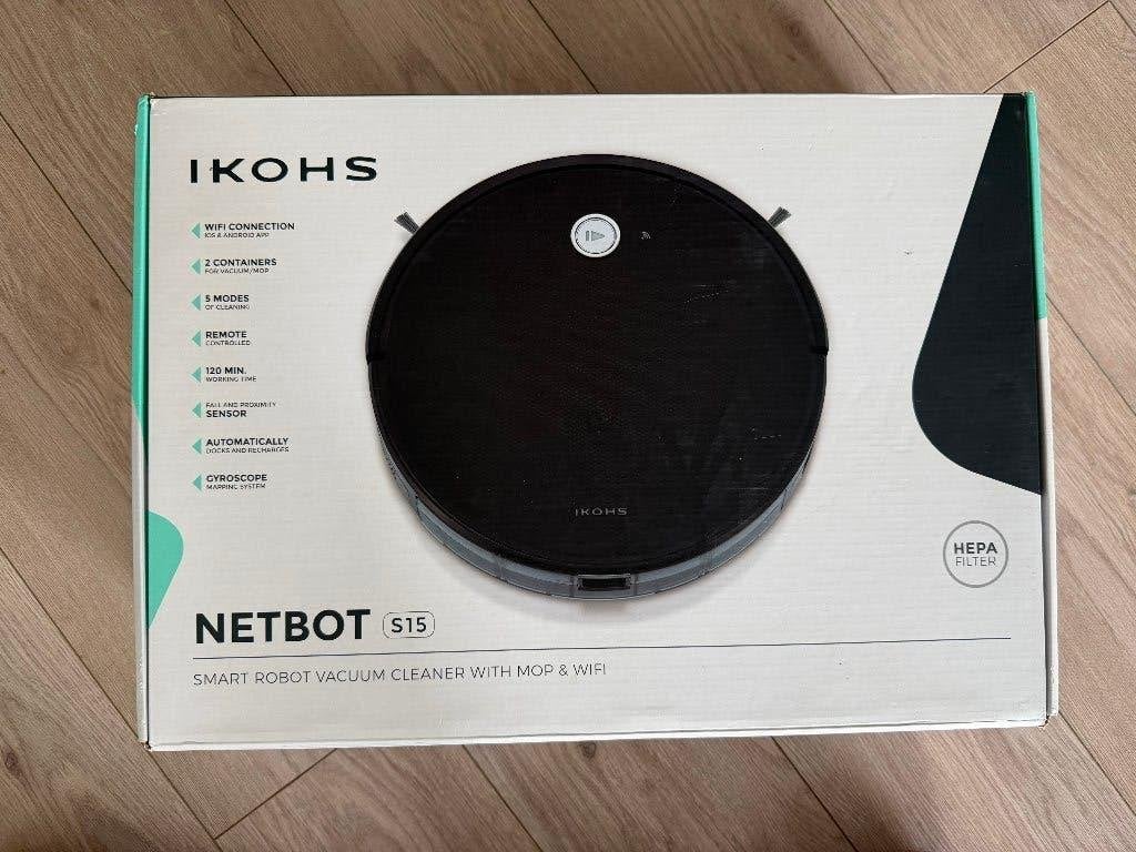Robotstofzuiger en Dweilrobot IKOHS Netbot S25 (vacuum&mop), Witgoed en Apparatuur, Stofzuigers, Gebruikt, Robotstofzuiger, Overige merken