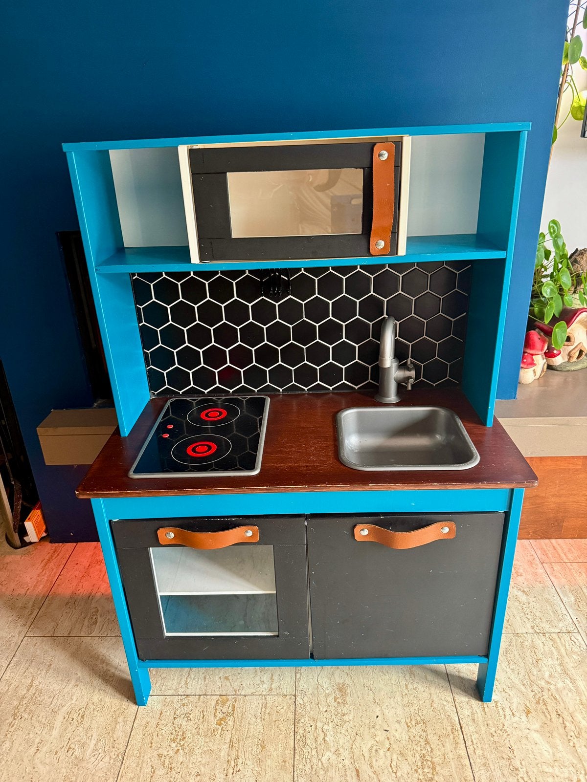 Unieke IKEA speelkeuken – echte tegels & veel accessoires, Ophalen, Zo goed als nieuw