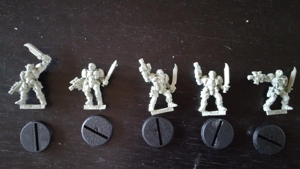 Warhammer 40k tinnen scouts 3rd edition, Ophalen of Verzenden, 1:35 tot 1:50