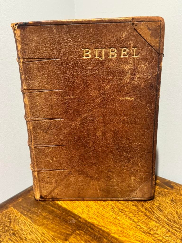 Antieke Bijbel uit 1898 – Statenvertaling – Leren band, Antiek en Kunst, Ophalen of Verzenden