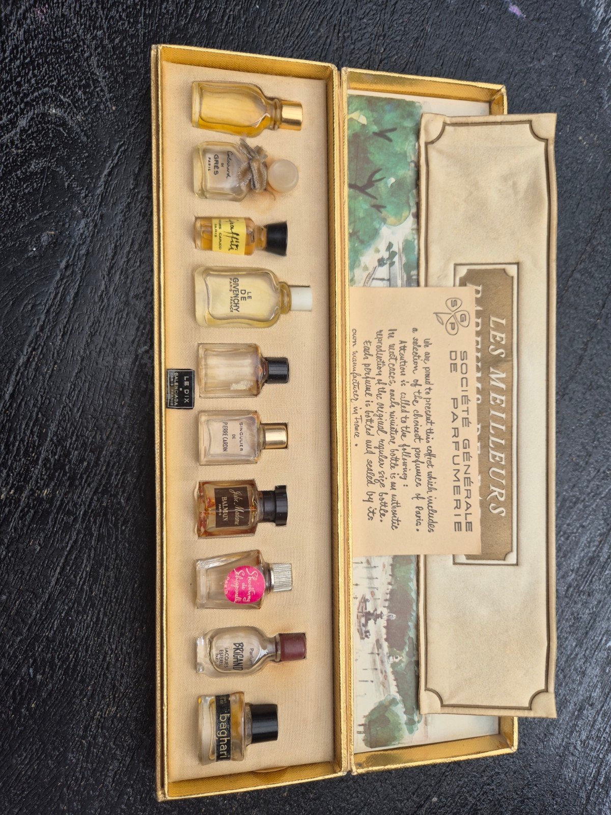 Vintage parfum miniatuur set, Ophalen of Verzenden, Gebruikt