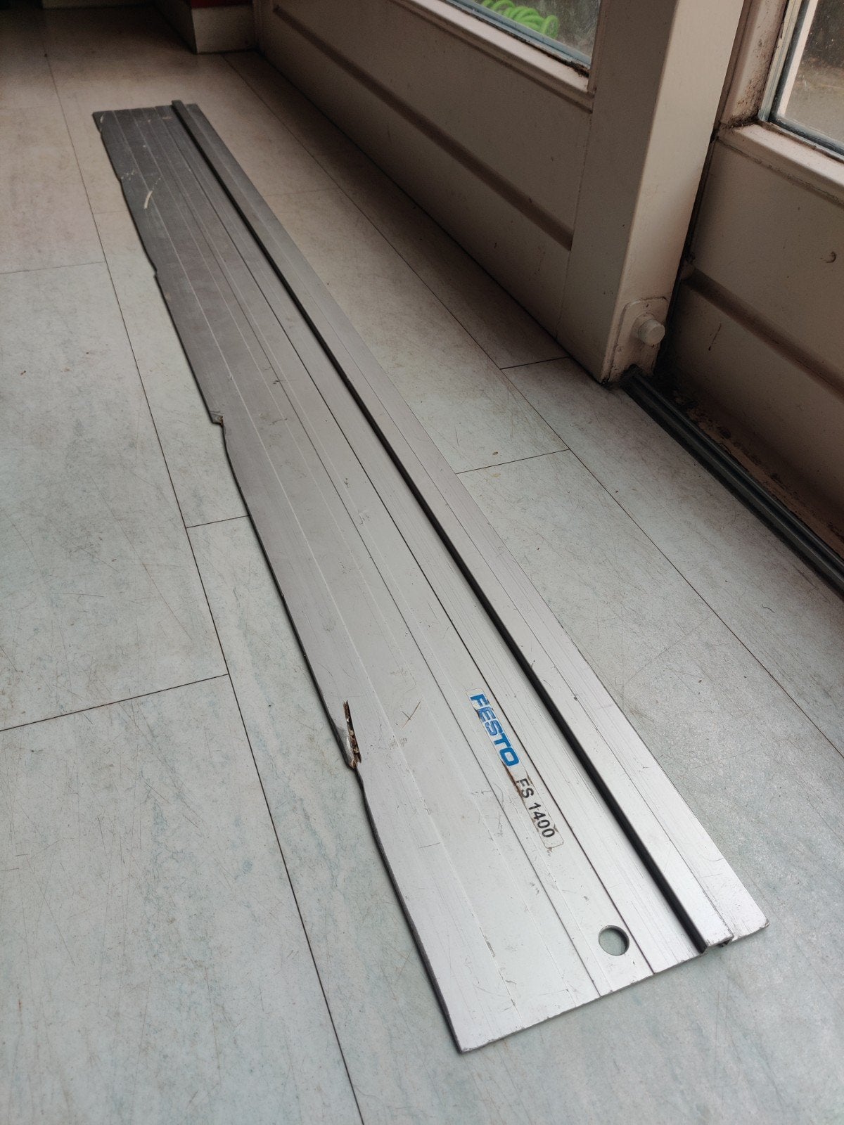 Festo FS1400 Geleiderail Zaagliniaal Liniaal Rail Cirkelzaag, Ophalen, Gebruikt, Invalzaag, 30 tot 70 mm