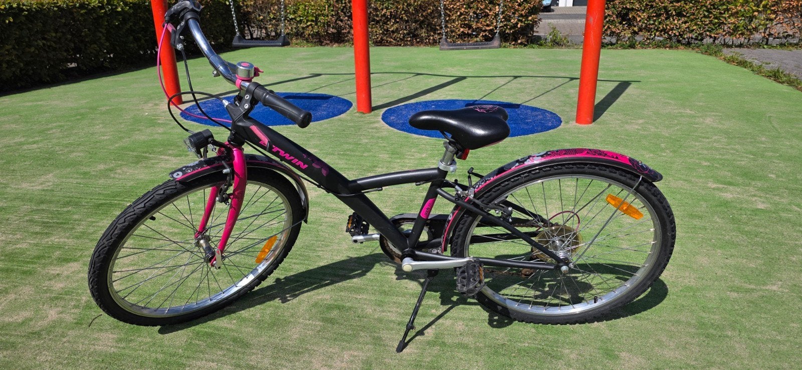 Meisjesfiets 24", Fietsen en Brommers, Ophalen, Velgrem, Versnellingen, B'Twin