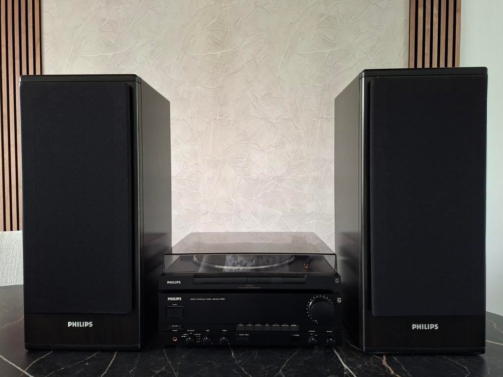Philips Stereoset: Versterker, Speakers en Platenspeler, Ophalen, Philips, Gebruikt, Losse componenten