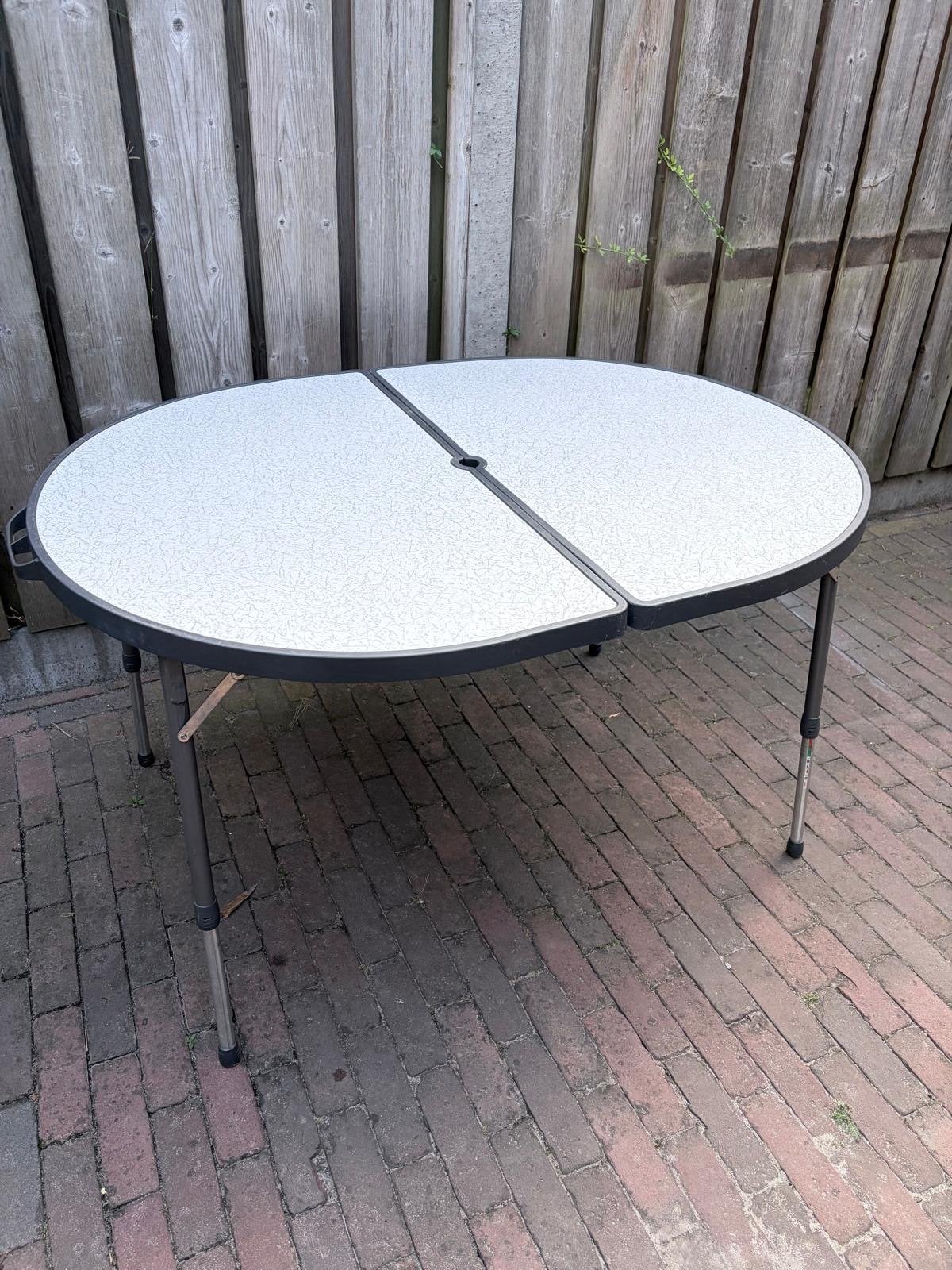 Crespo Campingtafel - Compact en Verstelbaar, Ophalen, Gebruikt, Campingtafel