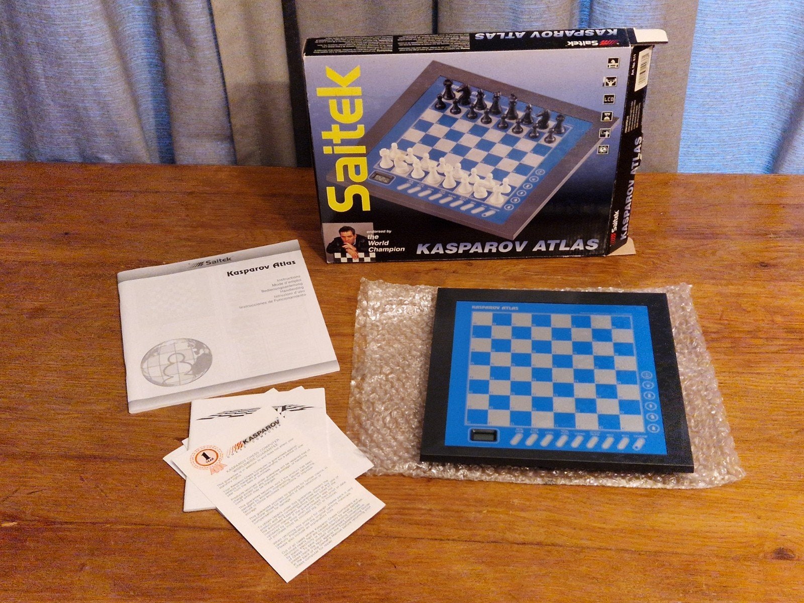 Saitek Kasparov Atlas schaakcomputer, ongebruikt, Saitek, Zo goed als nieuw, Saitek, Saitek