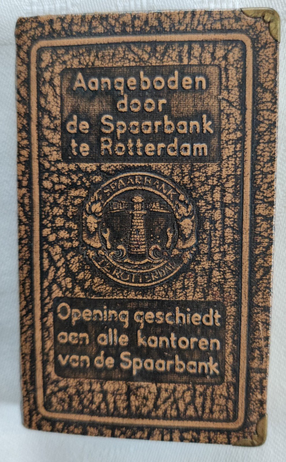 Spaarpot van de Spaarbank te Rotterdam., Verzamelen, Ophalen of Verzenden, Zo goed als nieuw, Metaal of Blik, Overige thema's
