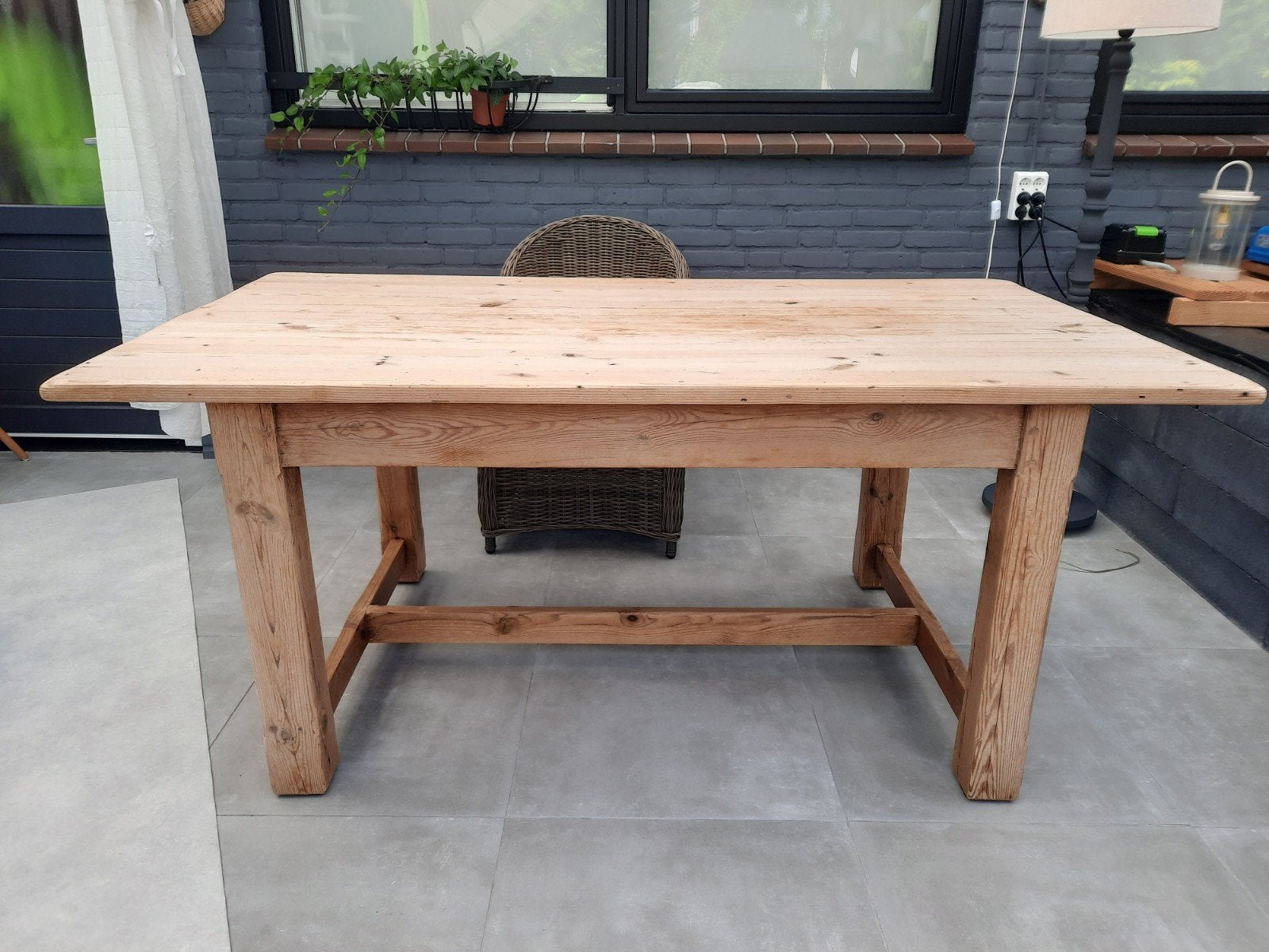 Grenen eettafel 20 euro, Ophalen, Gebruikt, Rechthoekig, 50 tot 100 cm