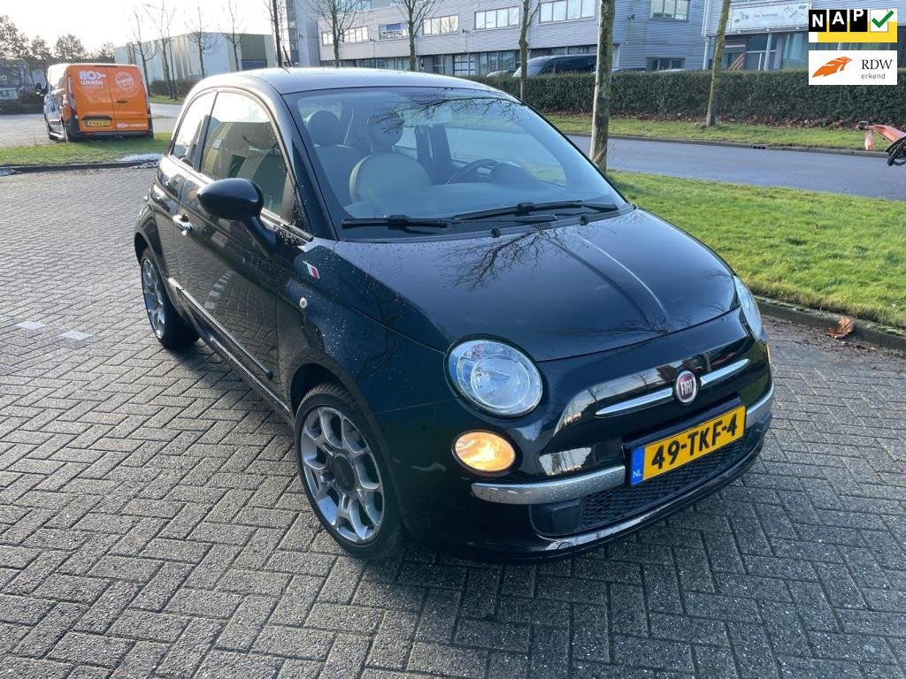 Fiat 500 1.2 Lounge Automaat, Pano, Nap, Apk, Airco, Usb Aux, Auto's, Fiat, Euro 5, Stof, Gebruikt, 4 cilinders