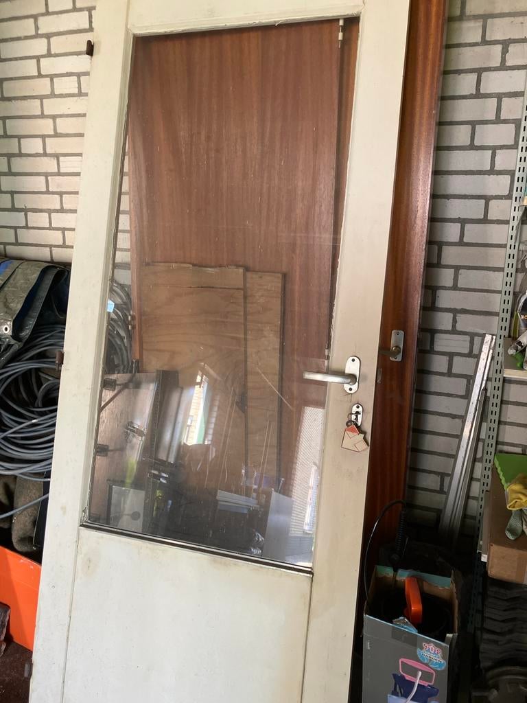 Gebruikte Deur met Glaspaneel, Ophalen, Gebruikt, 80 tot 100 cm, Binnendeur