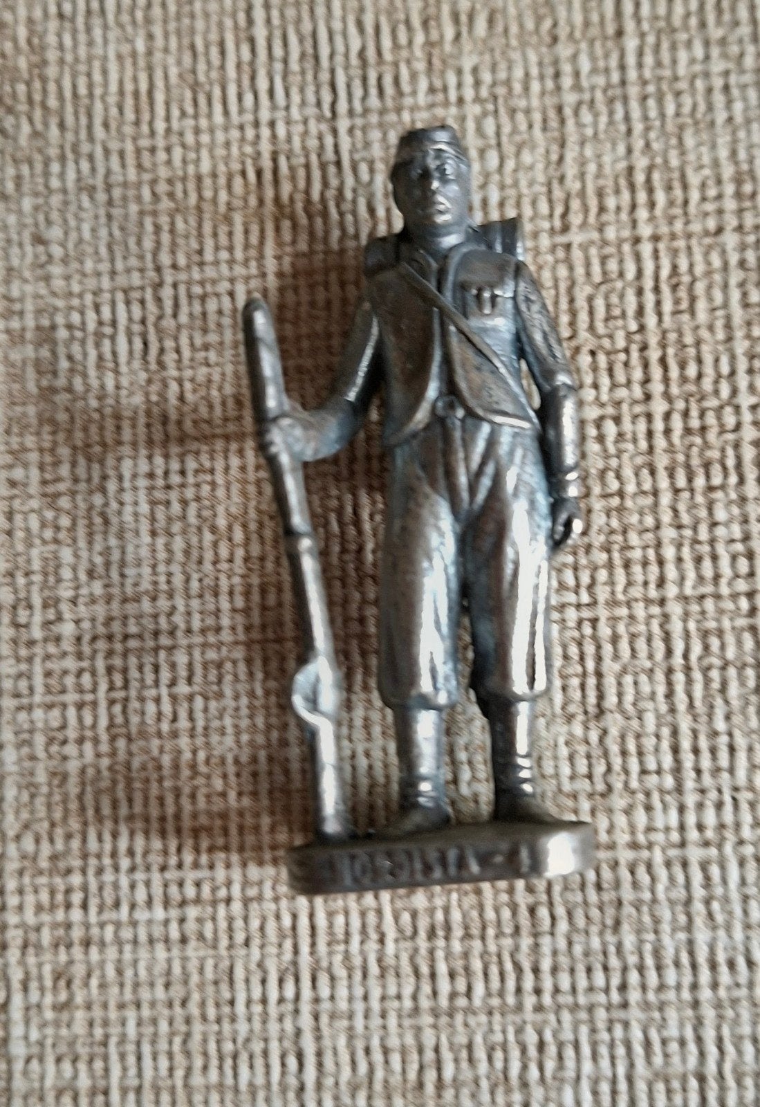Vintage Tinnen Soldaatje 'Nordista' - 4 cm hoog, Ophalen of Verzenden, Gebruikt