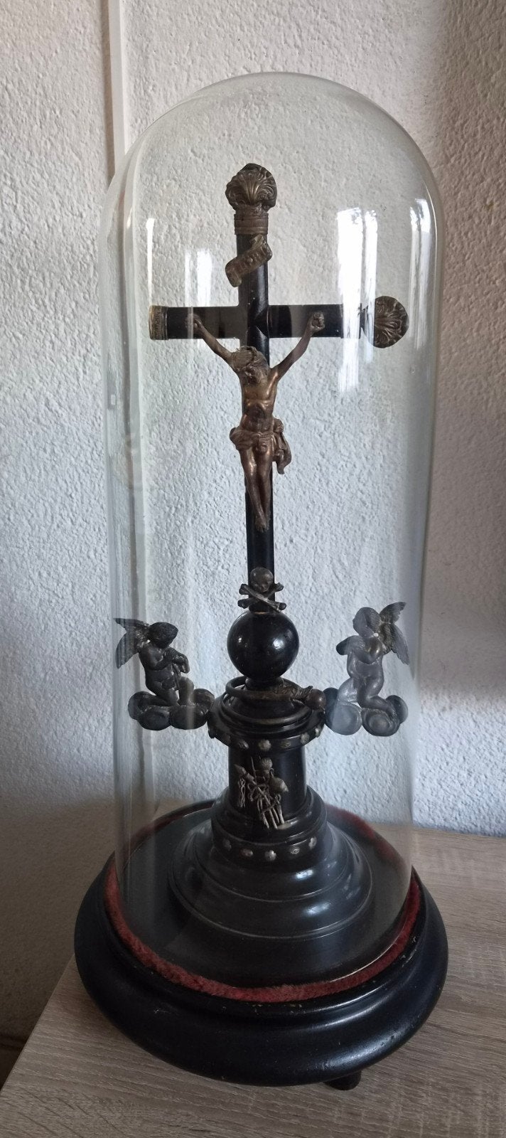 Antiek Altaarkruisbeeld in Grote Stolp - 53 cm, Ophalen