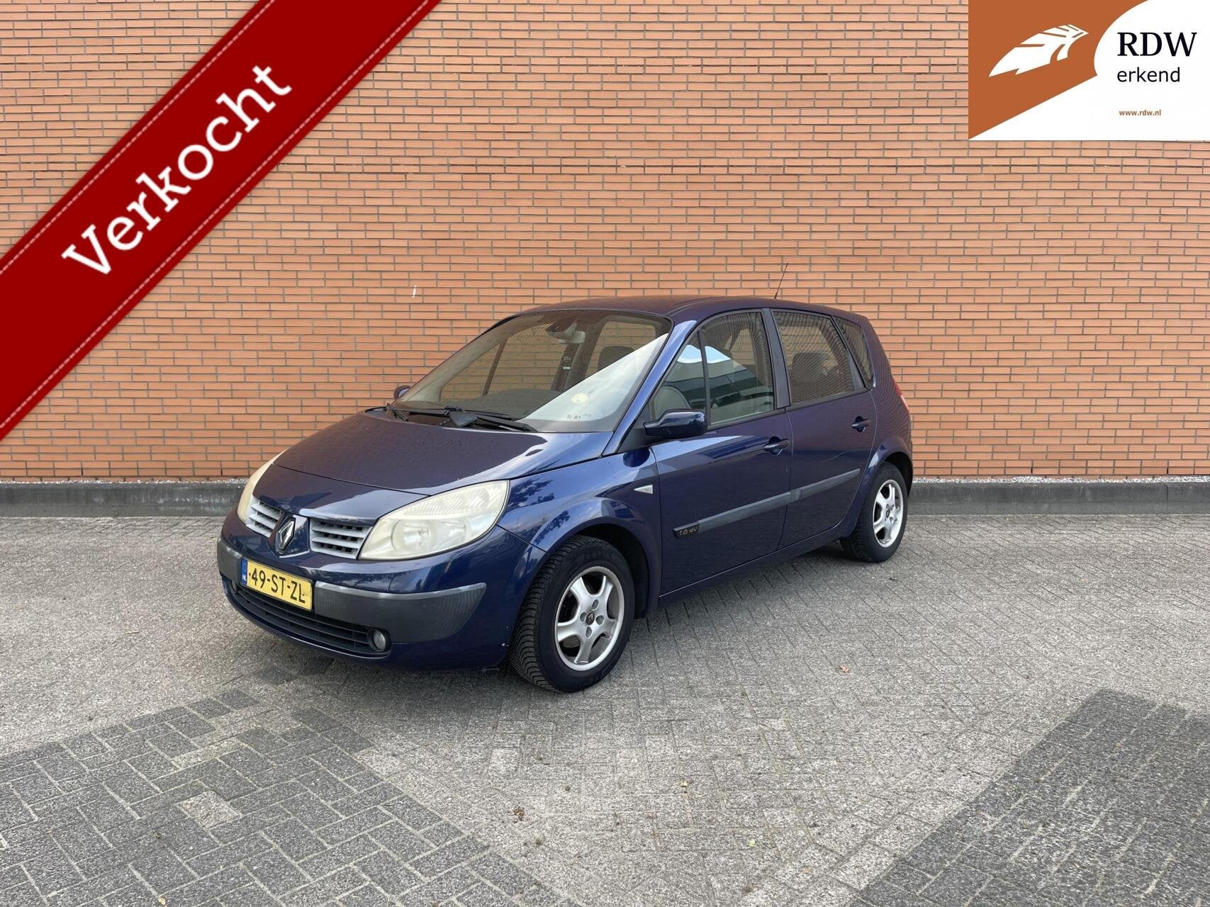 Inruilkoopje Renault Scenic 1.6-16V | AIRCO | APK-2027, Voorwielaandrijving, Gebruikt, 1295 kg, Blauw