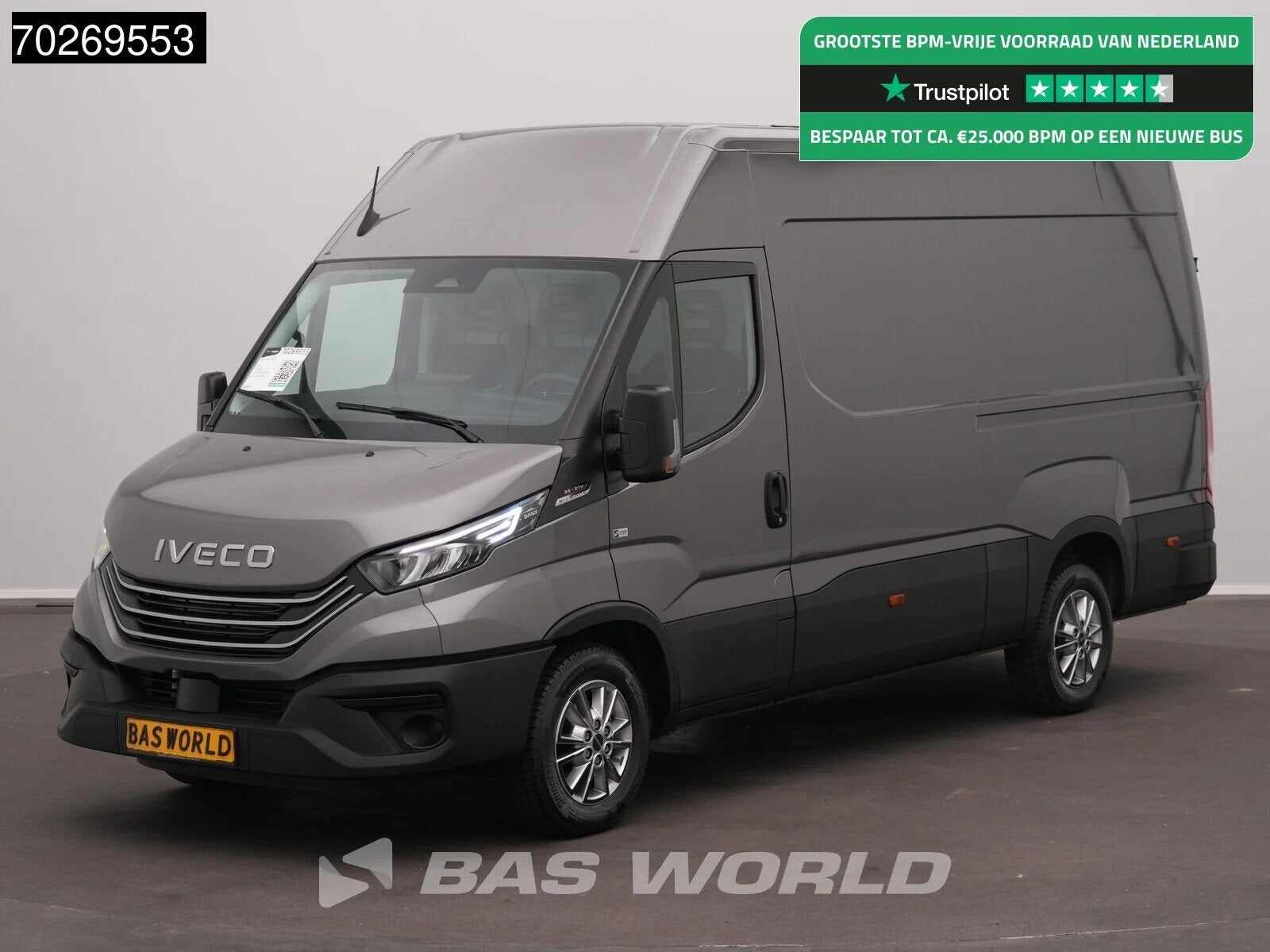 Iveco Daily 35S21 BPM VRIJ! 3.0L Automaat 210PK 3,5t Trekhaa, Automaat, Stof, Multifunctioneel stuurwiel, Euro 6