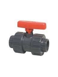 Plimex PVC kogelkraan 50mm lijm, 2x wartel PN16, Ophalen of Verzenden, Nieuw, Vijverfilter