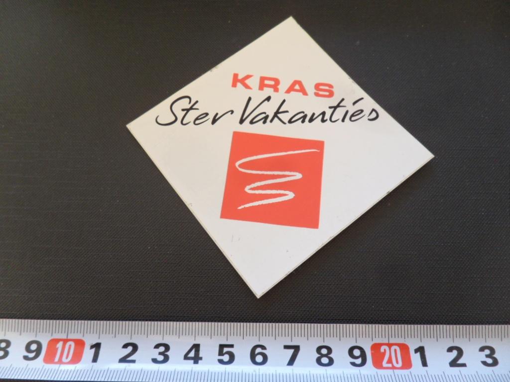 sticker KRAS Styer vakanties, Ophalen, Zo goed als nieuw