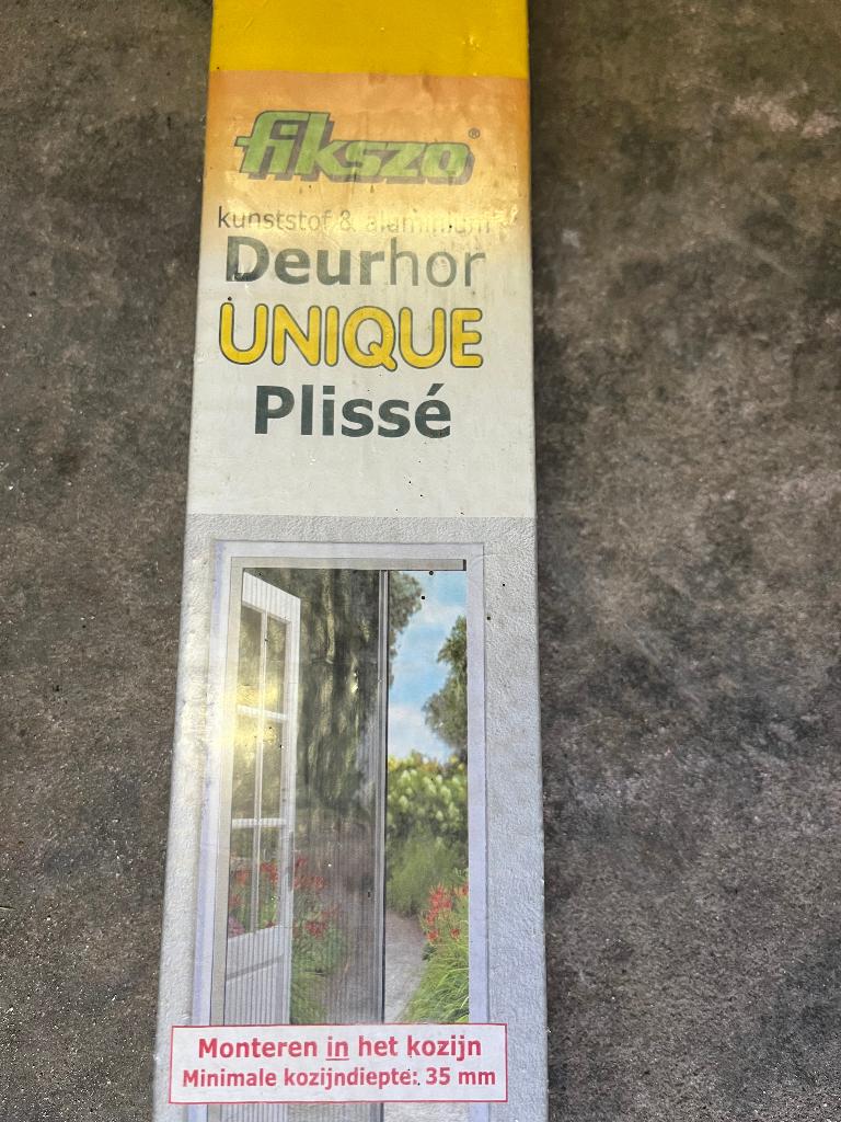 Fikszo Deurhor Unique Plissé – 100x229,5cm – nieuw in doos, Kunststof, 80 tot 100 cm, 215 cm of meer, Hordeur