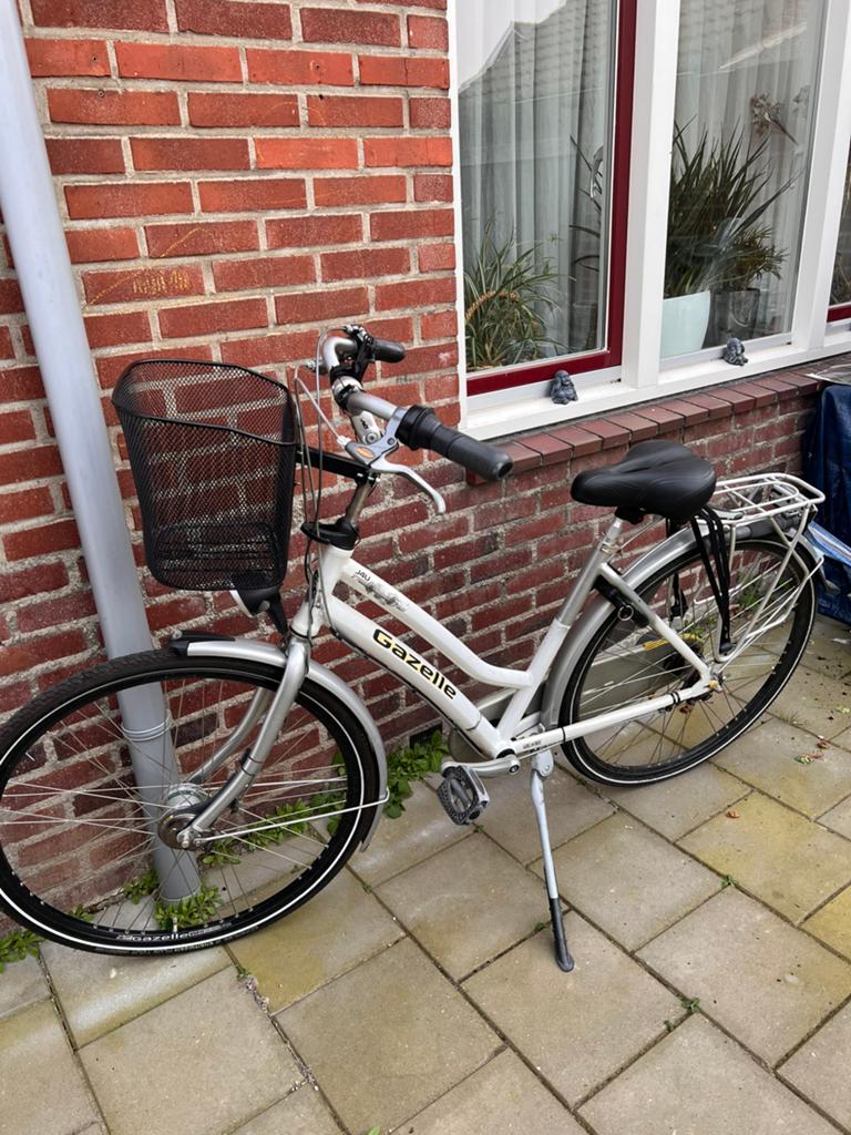 Gazelle J4U damesfiets, Ophalen, Gebruikt, Versnellingen, 56 cm of meer