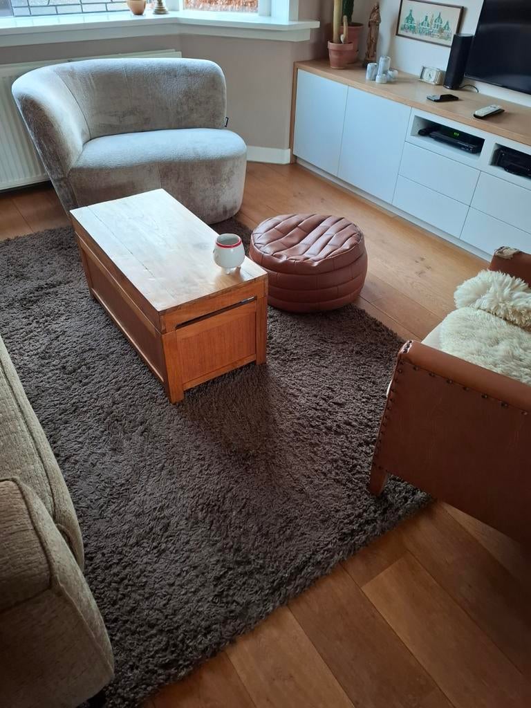 Vloerkleed bruin 160x230, Ophalen, Zo goed als nieuw