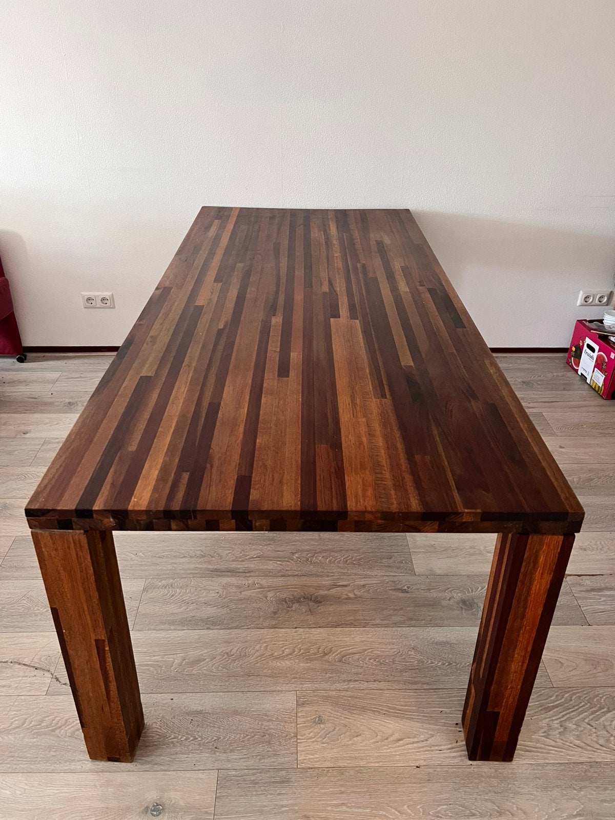 Houten Eetkamer Tafel, Ophalen, 200 cm of meer, 50 tot 100 cm, Zo goed als nieuw
