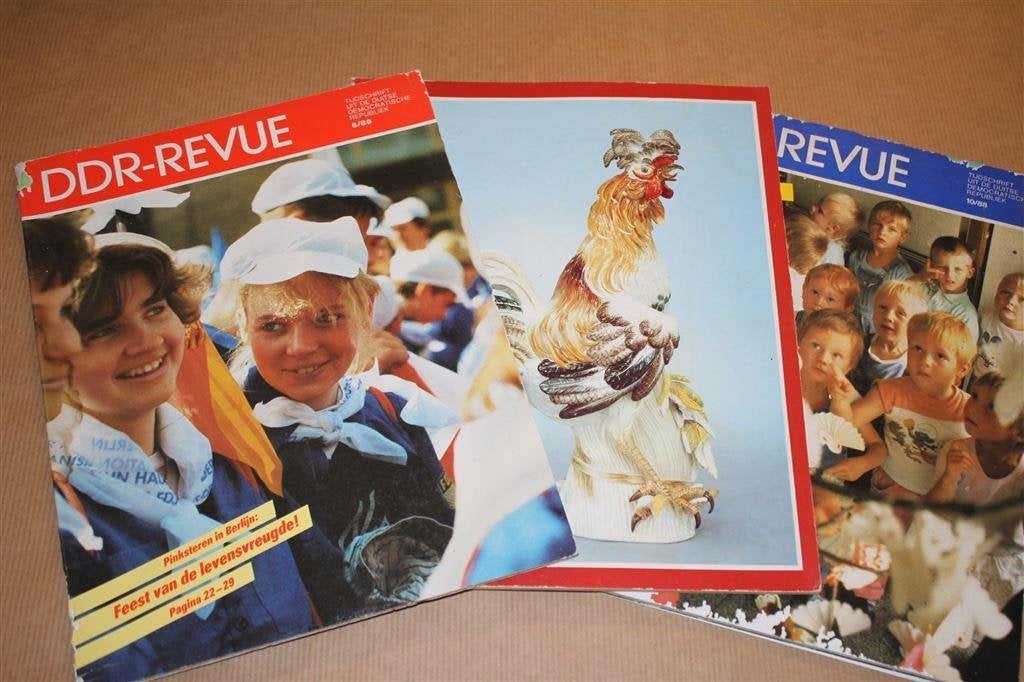 3 magazines - DDR Revue [80-er jaren] - Propaganda, Boeken, Geschiedenis | Wereld, Ophalen of Verzenden, Gelezen, Europa